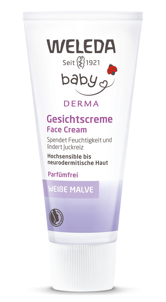 Weleda Крем для лица Baby Derma с алтеем для гиперчувствительной кожи 50 мл  #1