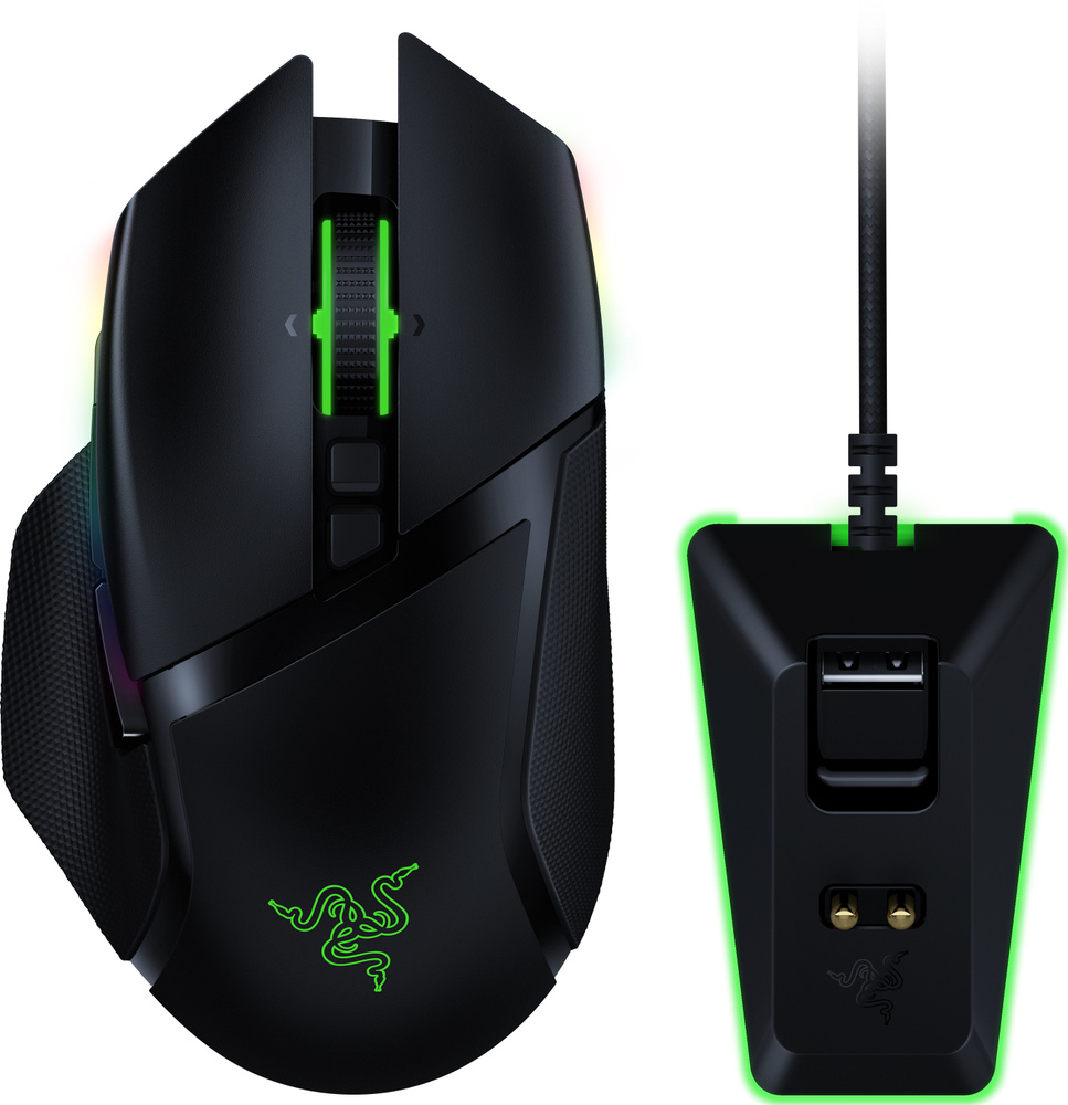 Игровая мышь беспроводная Razer Basilisk Ultimate & Mouse Dock  RZ01-03170100-R3G1, черный - купить по выгодной цене в интернет-магазине  OZON (856292625)