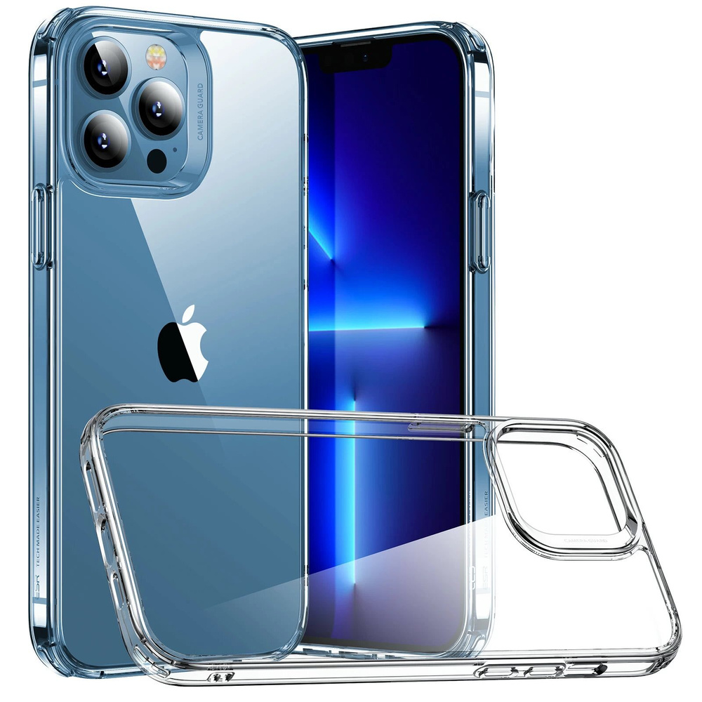 Чехол ESR Ice Shield Case для iPhone 13 Pro, пластик, прозрачный - купить с  доставкой по выгодным ценам в интернет-магазине OZON (395778145)