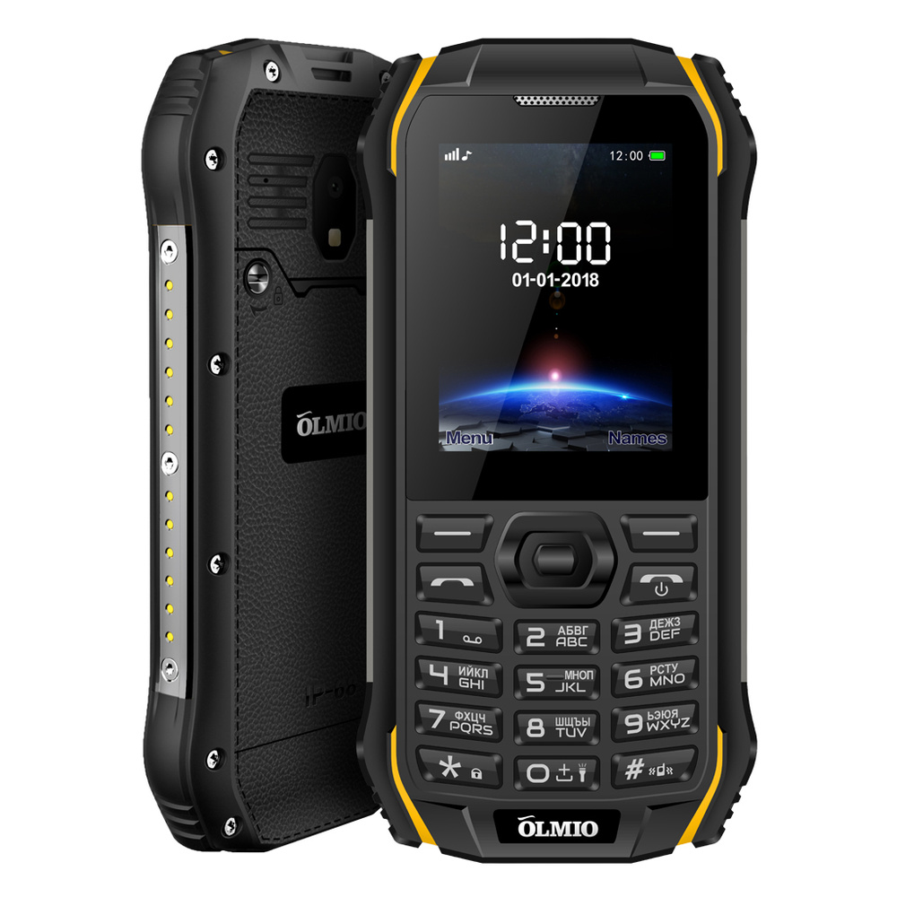 Мобильный телефон Olmio X05, IP68, черный