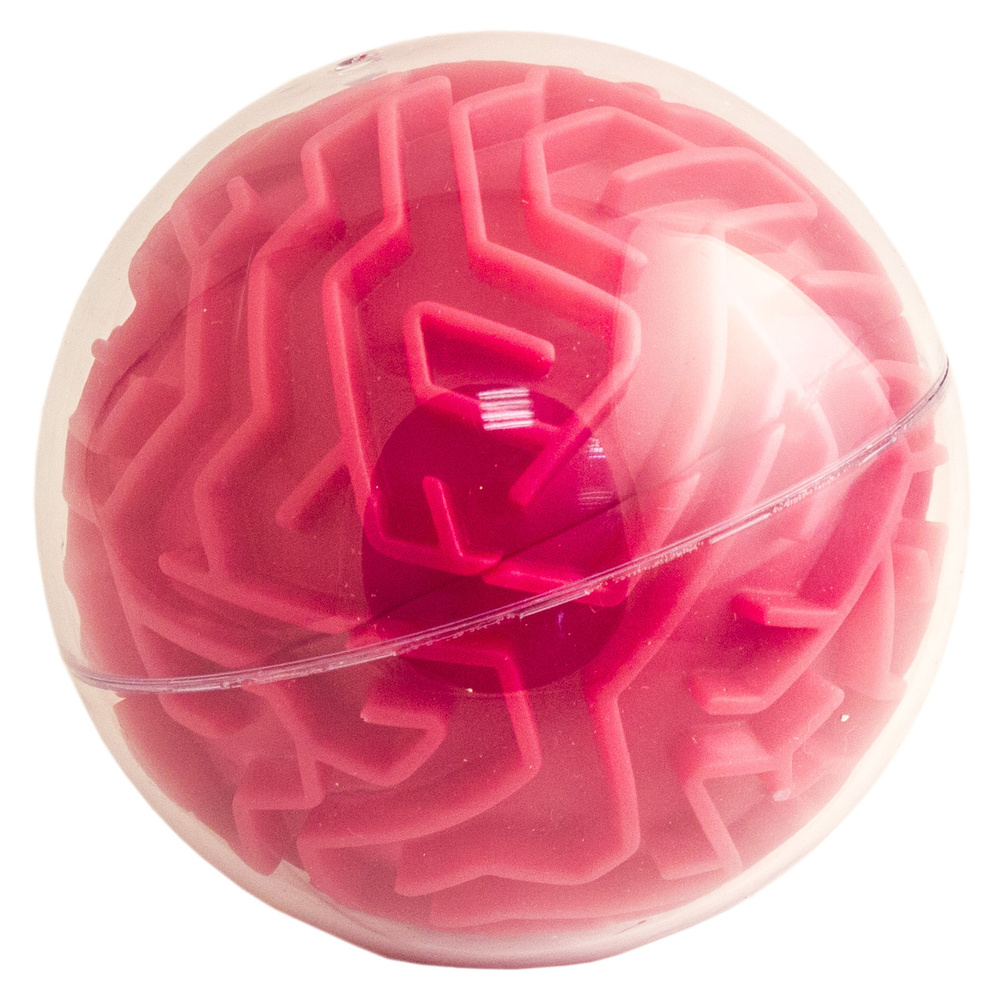 Головоломка лабиринт Сфера красная ЭВРИКА / Шар лабиринт / Диаметр шара ...