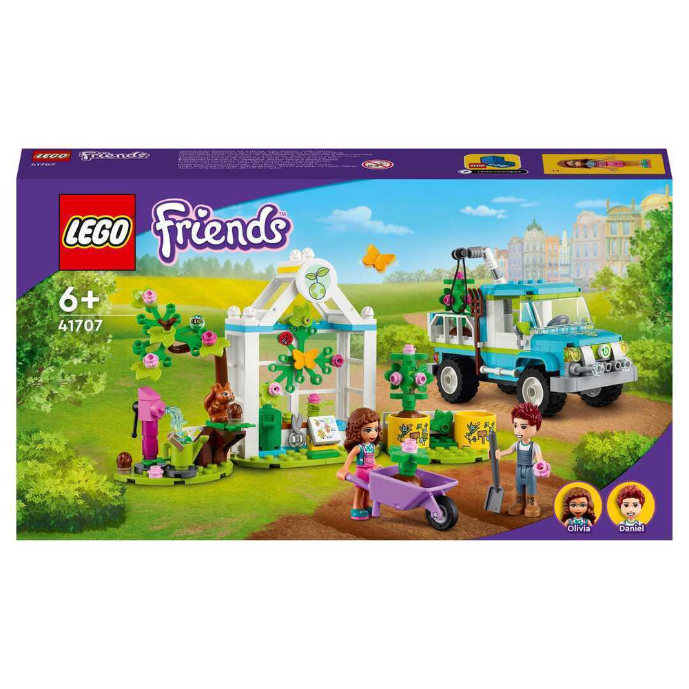 Конструктор LEGO Friends Машина для посадки деревьев 41707 - купить с  доставкой по выгодным ценам в интернет-магазине OZON (483795395)