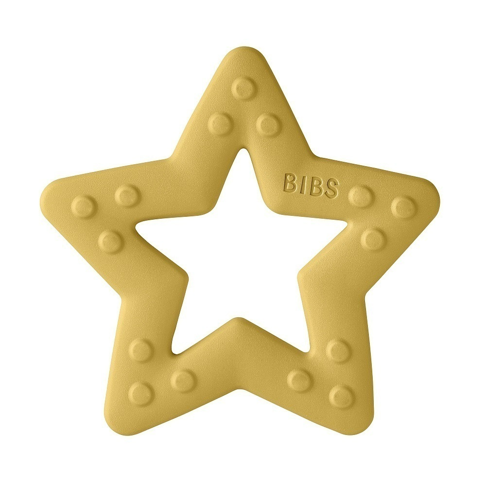 Прорезыватель грызунок детский для зубов BIBS Baby Bitie Star Mustard  #1