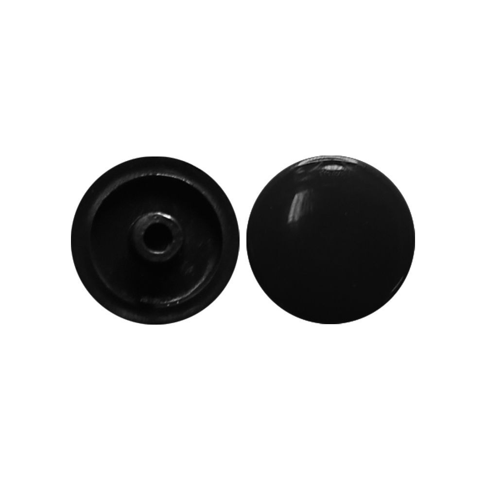 Заглушка для конфирмата (евровинта) d-14мм , черная , 50 штук  #1