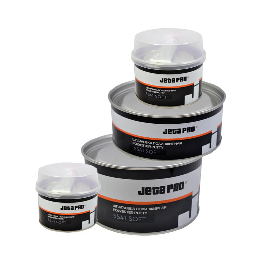 шпатлёвка JETA PRO PLASTIC 5548 для пластика 1 кг с отвердителем