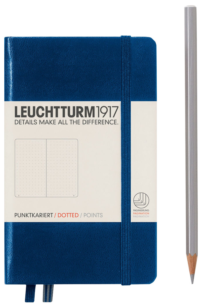 Блокнот Leuchtturm1917 Monocle A6 (9x15см.), 80г/м2, 128 стр. (64 л.), в точку, мягкая обложка  #1