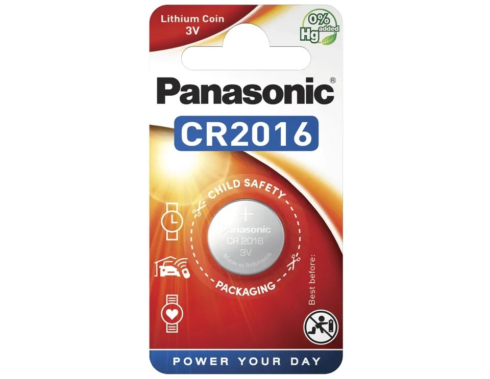 Panasonic Батарейка CR2016, Литиевый тип, 3 В, 1 шт #1