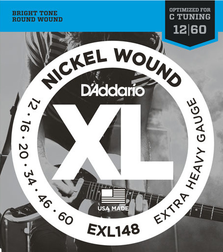 Струны D'Addario Nickel Wound 12-60 (EXL148XL). Оригинальные, США! #1