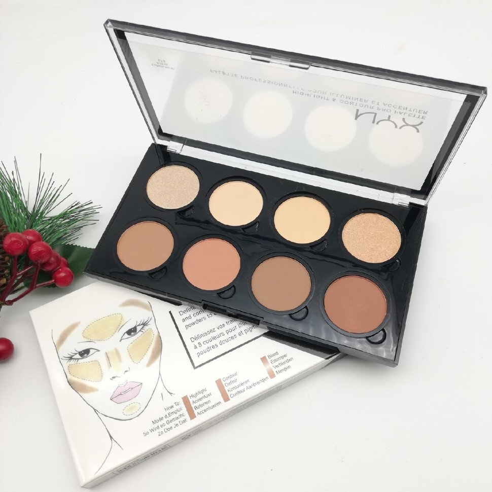 NYX Палетка для контурирования лица Highlight & Contour Pro Palette ...