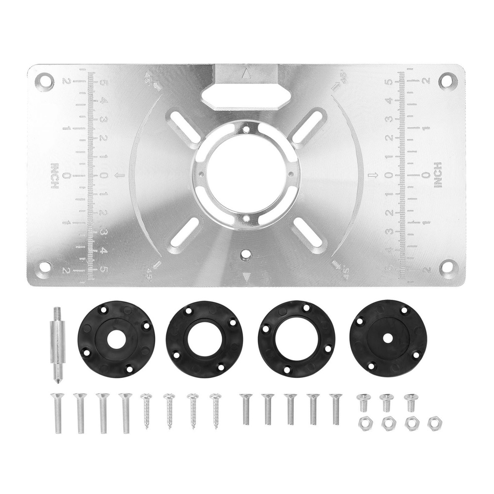 Пластина для установки деревообрабатывающего фрезера в стол