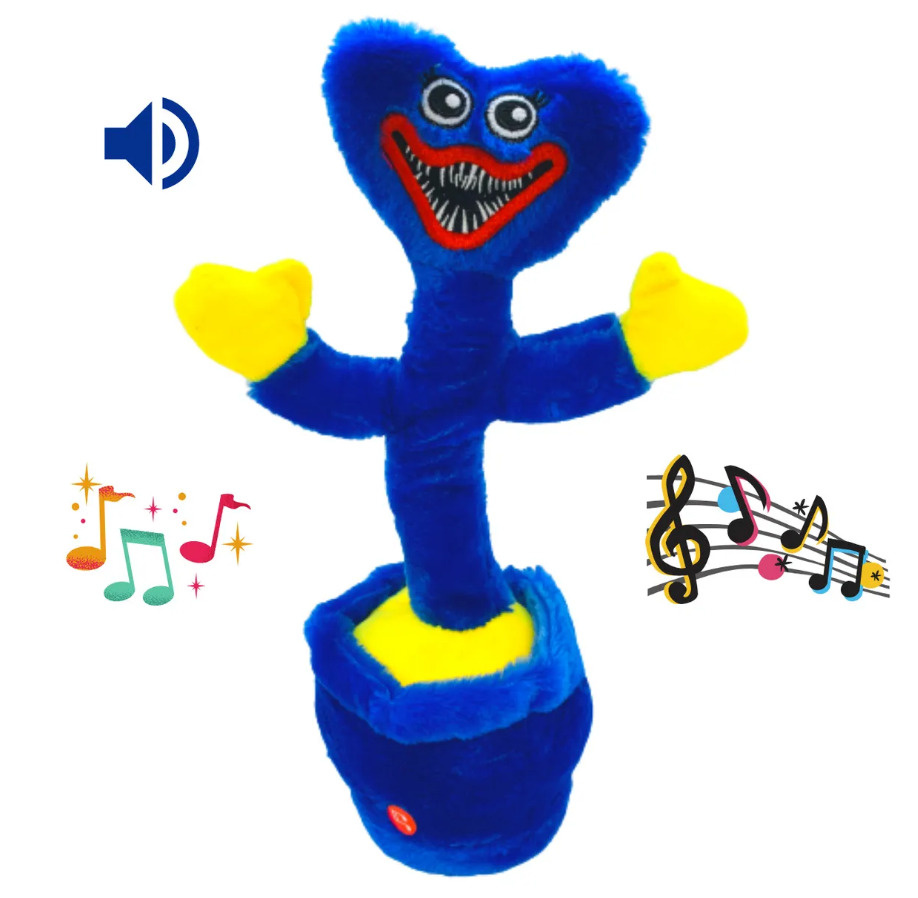 Танцующий и поющий Хагги Вагги, мягкая игрушка из популярной игры Poppy ...