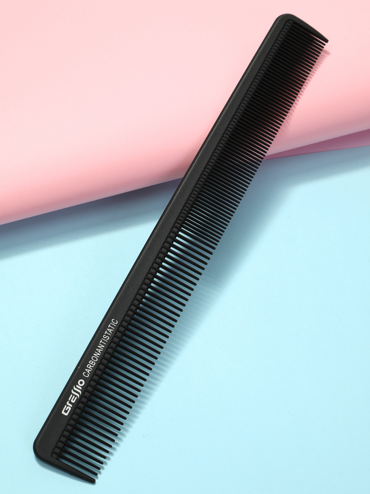 Gressio, Карбоновая парикмахерская расческа - гребень с зубчиками для ...