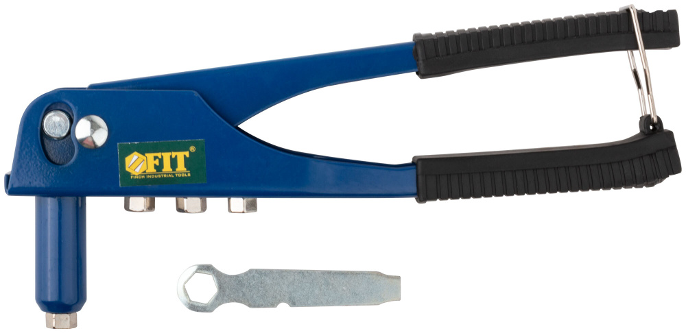 FIT Заклепочник 235 мм ручной для алюминиевых заклепок 2,4 - 4,8 мм + 4 ...