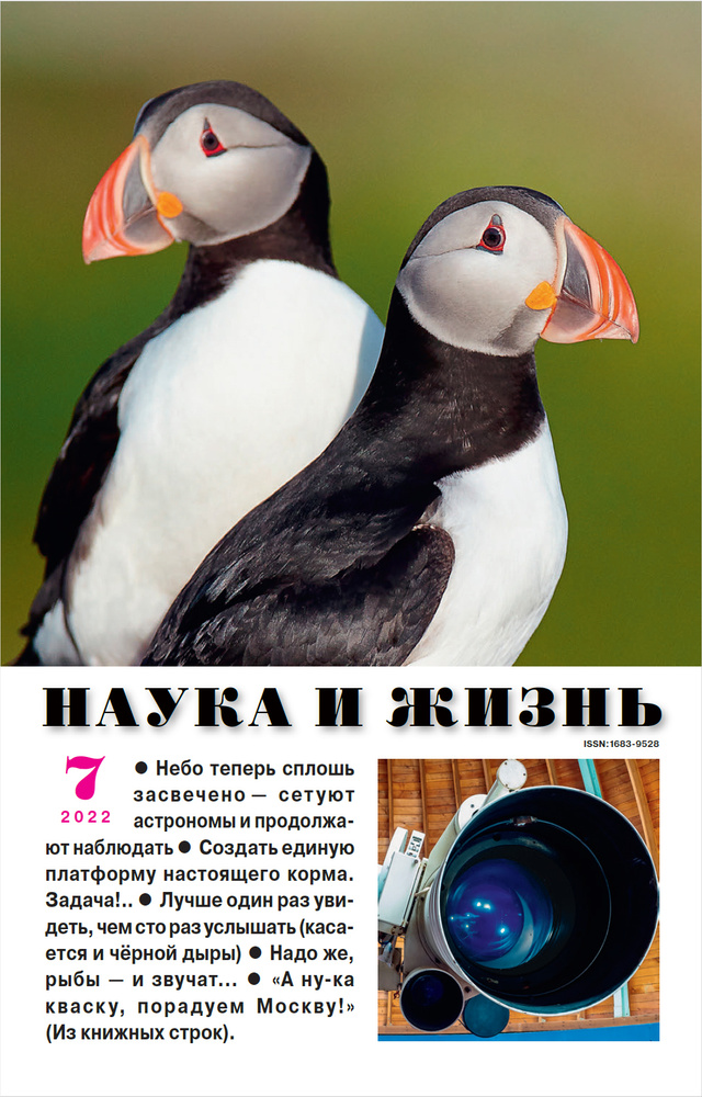 Наука и жизнь - июль 2022. Российский научно-популярный журнал #1