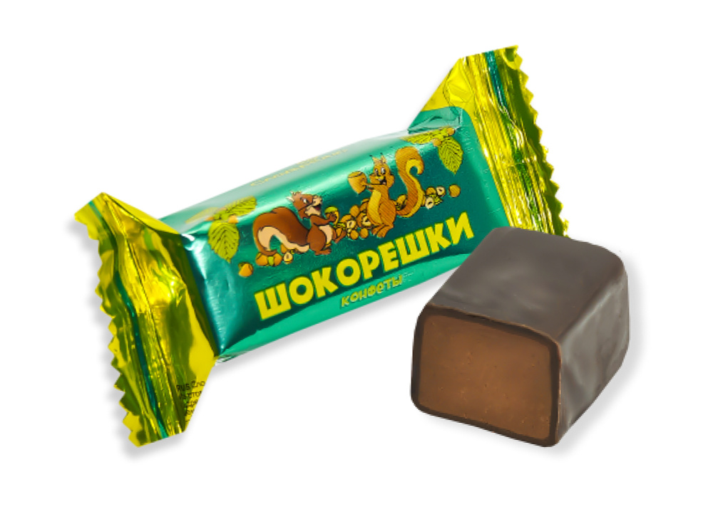 Конфеты Шокорешки с начинкой пралине с ореховым вкусом в шоколадной ...