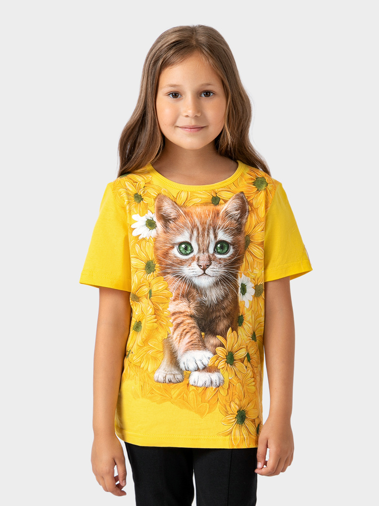 Футболка MF, размер 152, 158, цвет желтый, хлопок 100% - купить по ...