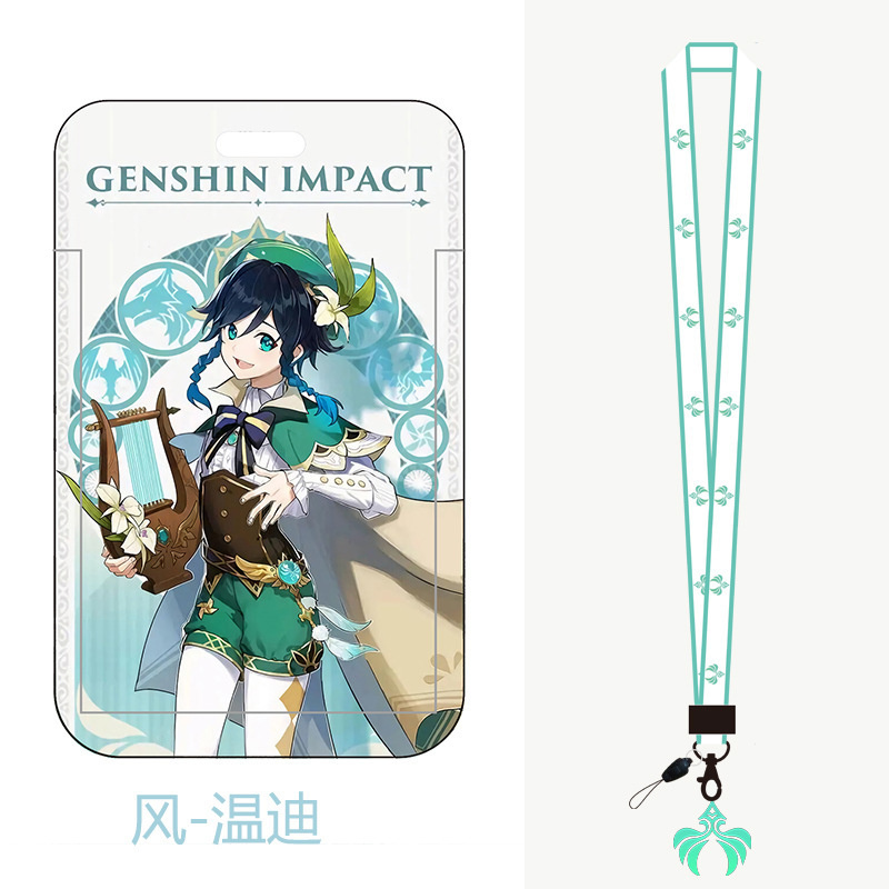 Бейдж на ленте Геншин Импакт Genshin Impact для школы детский бейджик .