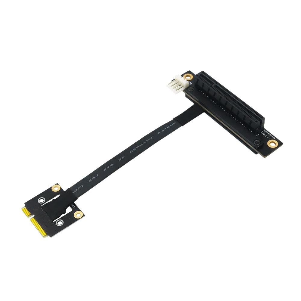 Переходной кабель Mini PCIe на PCI E 8X 270 градусов 20 см PCIE3.0 для ...