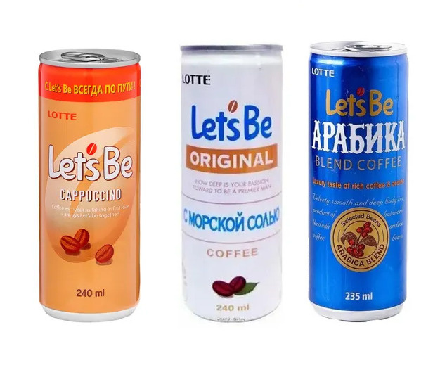 Холодный кофе Lotte Lets'be cappuccino, морская соль, арабика / Лотте ...