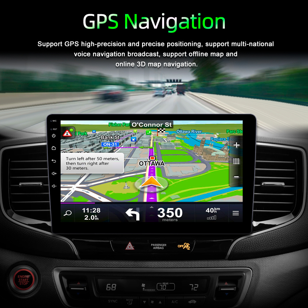 1 din 2+32 Android 10 дюймов GPS,Bluetooth,Wi-Fi,FM-радио,Магнитола в  Авто,Магнитола для авто с экраном,Carplay,Android auto1 DIN - купить в  интернет-магазине OZON с доставкой по России (1189086859)