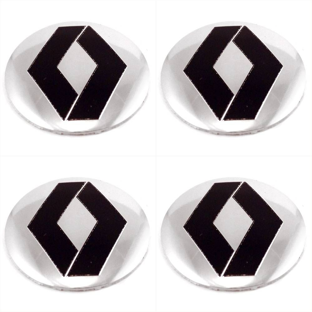 av Наклейки на диски Рено 60 мм сфера 4 шт стального цвета / Стикеры на ...