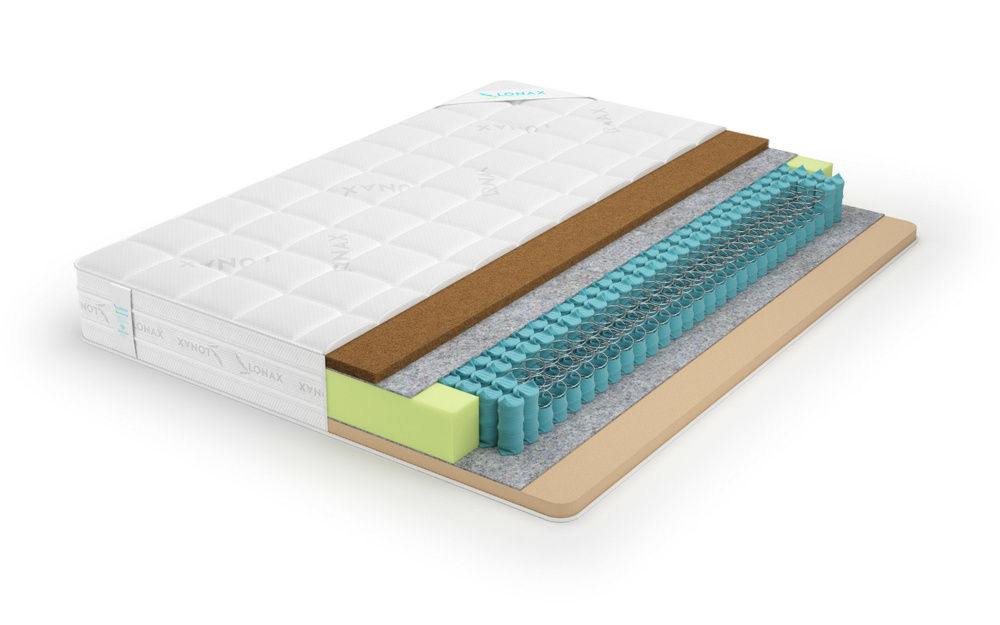 Матрас Lonax Memory Cocos TFK 115х215 серии Ассорти на кровать, анатомический, средней жесткости, мягкий, #1