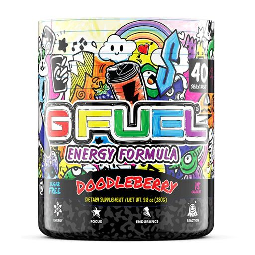 Сухой энергетик GFUEL Doodleberry (Ежевика), 40 порций, 280 г #1