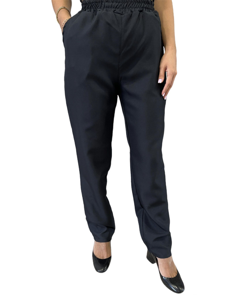Рабочие брюки женские на широкой резинке - купить с доставкой по выгоднымценам в интернет-магазине OZON (702239578)