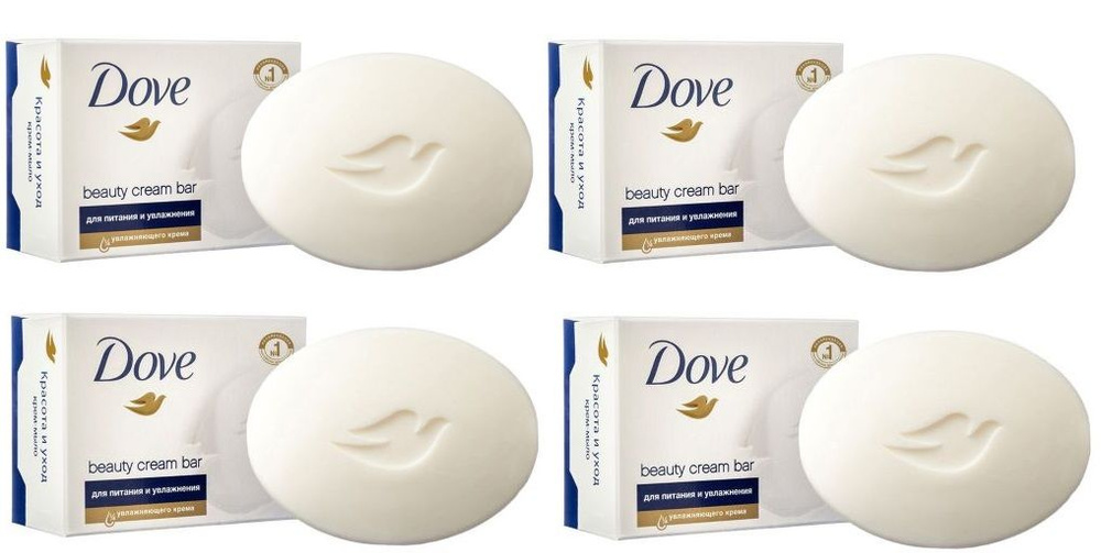 DOVE Мыло туалетное Красота и уход набор 4х90 гр #1