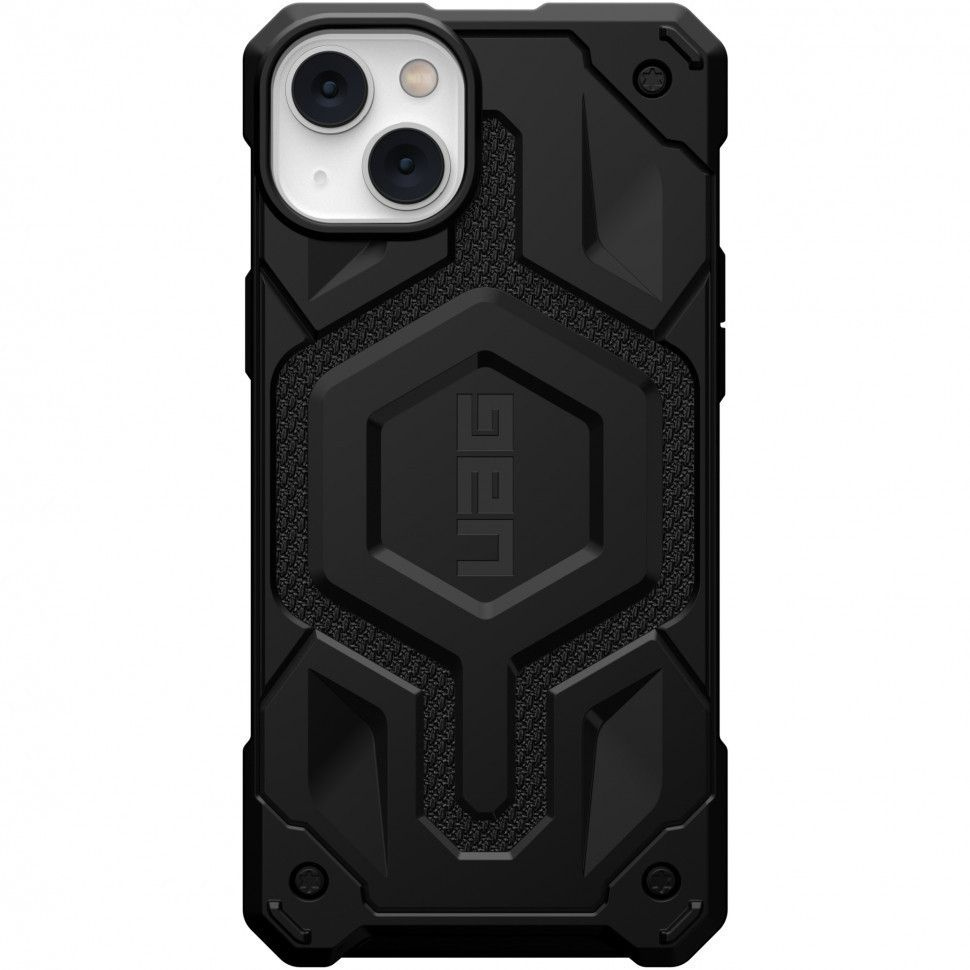 Чехол Urban Armor Gear (UAG) Monarch Pro Kevlar for MagSafe Series для iPhone 14 Plus, Черный (Kevlar #1