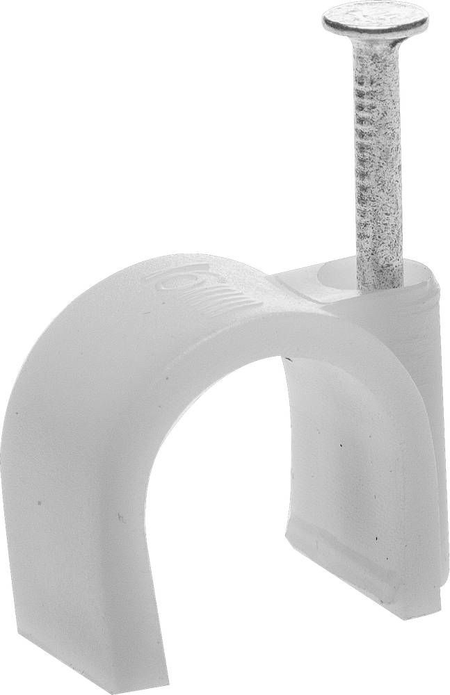 Скоба-держатель для круглого кабеля STAYER с оцинкованным гвоздем 16 мм 40 шт. 4510-16  #1