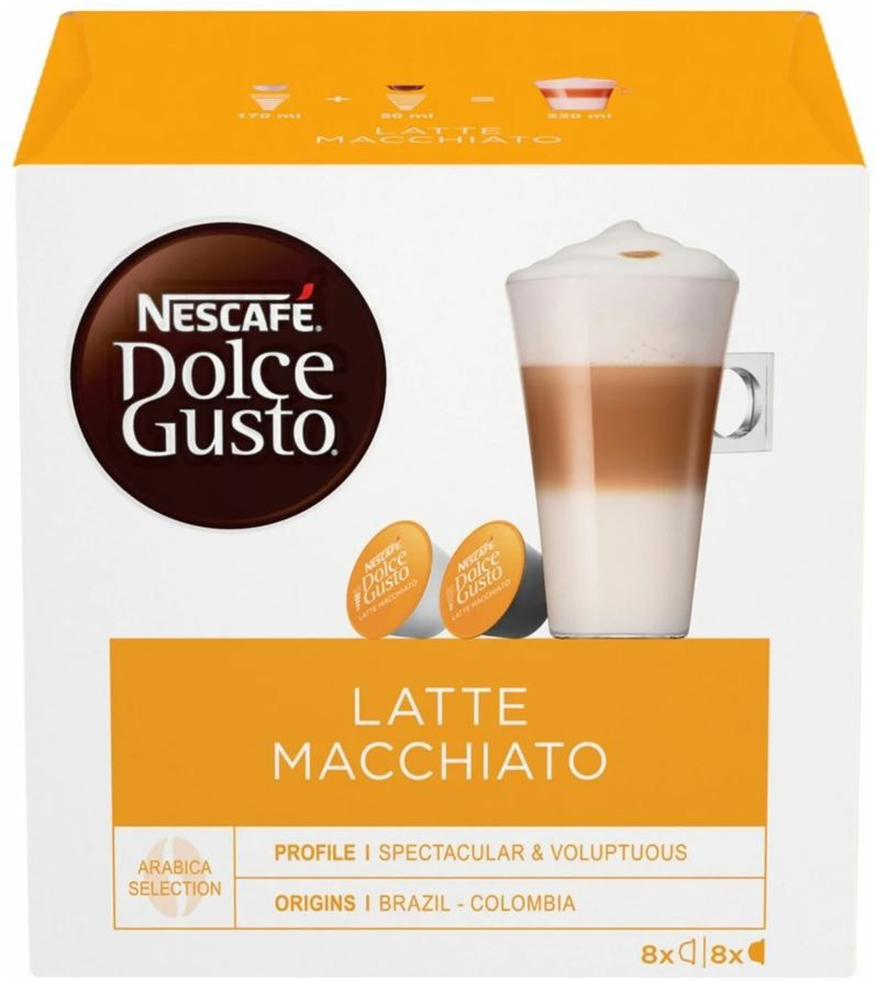 Капсулы для кофемашин Nescafe Dolce Gusto LATTE MACCHIATO (16 капсул) #1