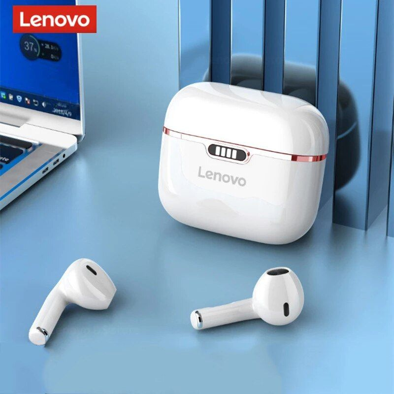 Беспроводные наушники Lenovo HT06 True Wireless Earbuds белый #1