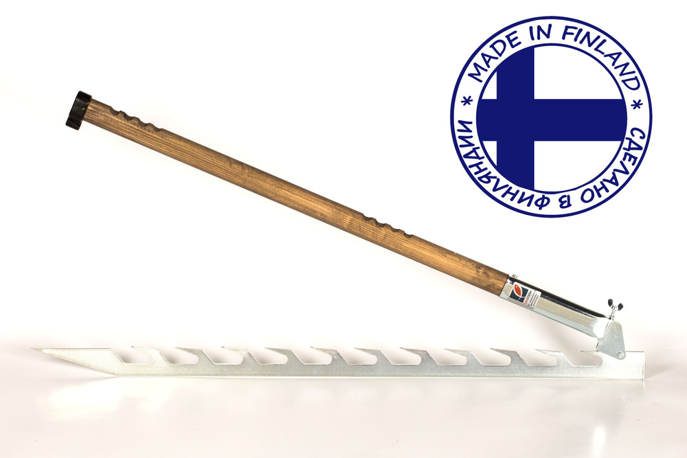 Ледобуры, переходники и комплектующие - Финская пила Laxström для резки льда с деревянной ручкой