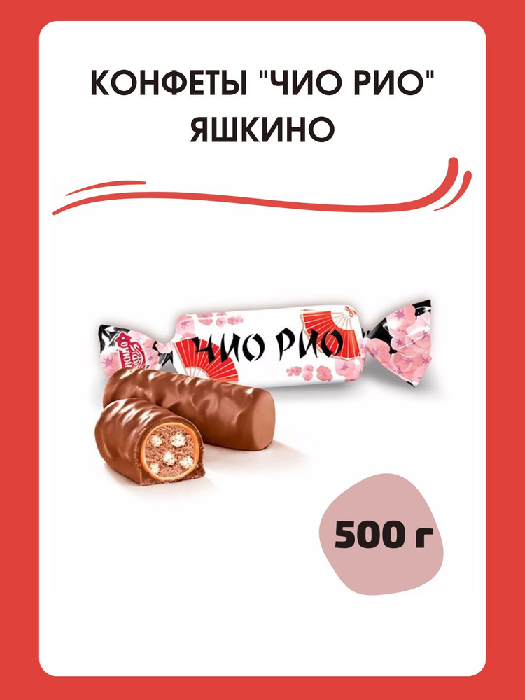 Конфеты шоколадные "Чио Рио" пралине с карамелью и воздушными шариками ...