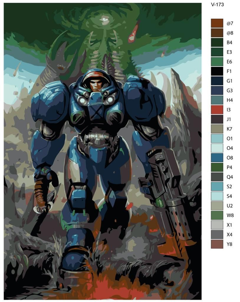 Картина по номерам V-173 