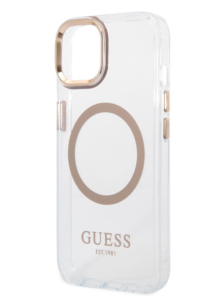 Чехол Guess PC/TPU Magsafe накладка на iPhone 14 Plus / для Айфон 14 Плюс / бампер / кейс силиконовый #1