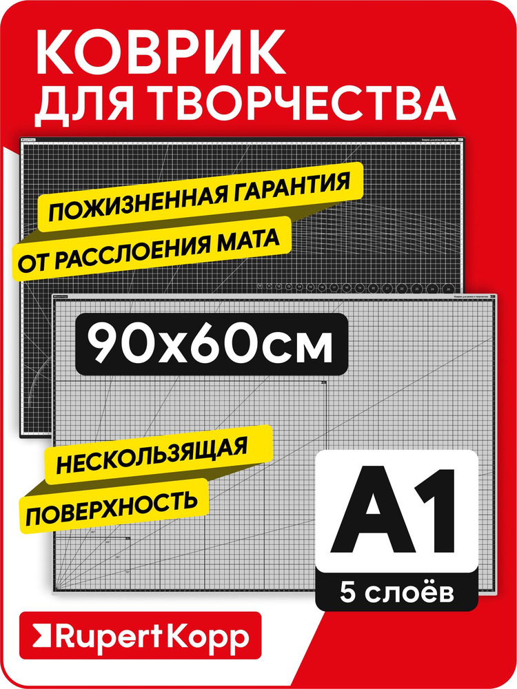 Коврик мат для резки и творчества, 5 слоев, А1 #1