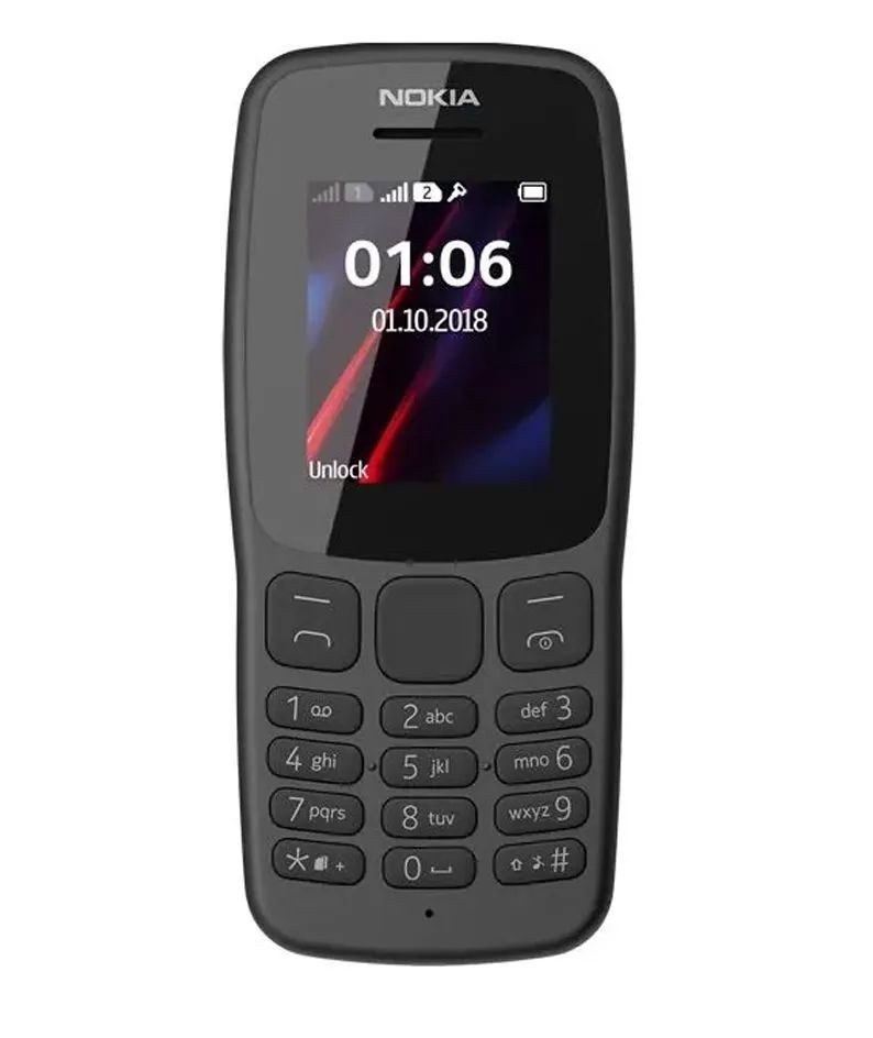 sam4s Мобильный телефон Nokia 106, черный #1