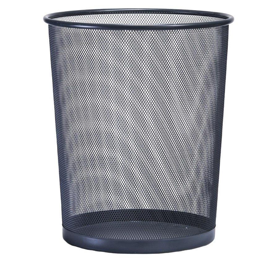 Корзина для мусора Luscan, сталь, черная, 14 л - купить с доставкой по ...