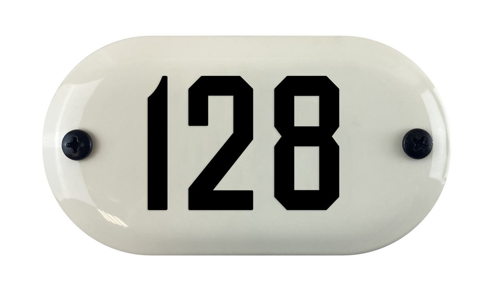 Номер на дверь эмалированный в стиле ретро 11*6 см #1