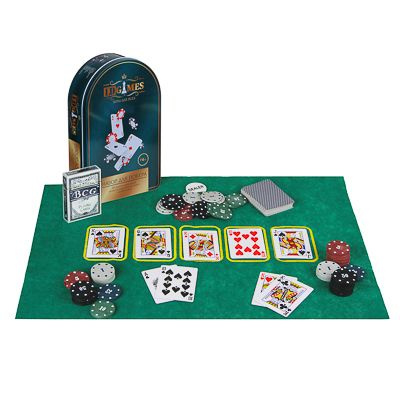 LDGames Набор для покера, в жестяном боксе 24х15 см #1