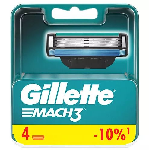 gillette mach 3 pack of 4