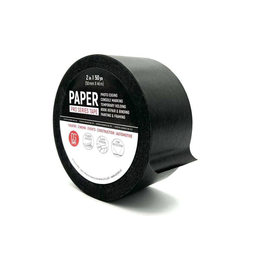 Masking Tape Professional - клейкая лента бумажная цвет ЧЕРНЫЙ 50мм х 46метров,  #1