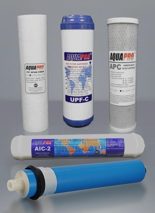 Комплект фильтров для систем AquaPro AP600, 5 ступеней (с постфильтром и мембраной)  #1