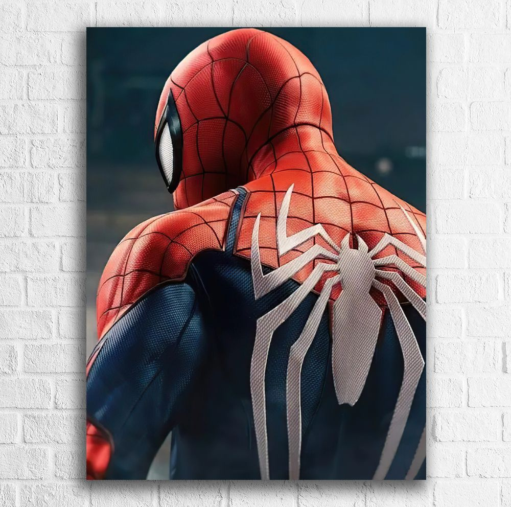 Постер Марвел "Человек-паук". А3, плакат Marvel "Spider-Man Remastered" 30x40см / Игра, Комиксы, Фильм #1