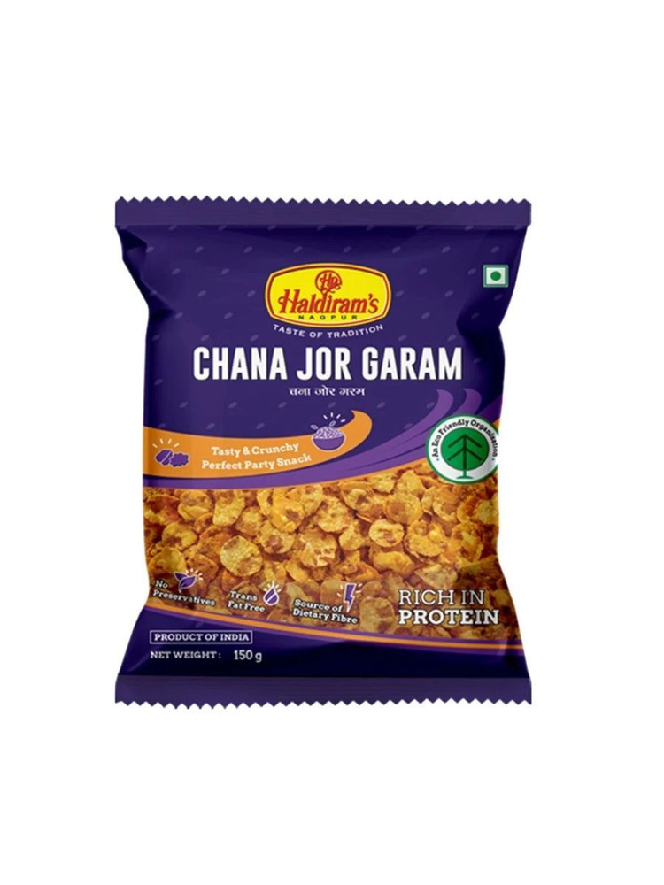 Индийская закуска Снэк Чана Чур Гарам (Chana Choor Garam) Haldirams, 150 г  #1