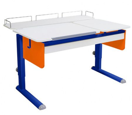 Растущая парта-трансформер для школьника Твин-2 с ящиком и задней ...