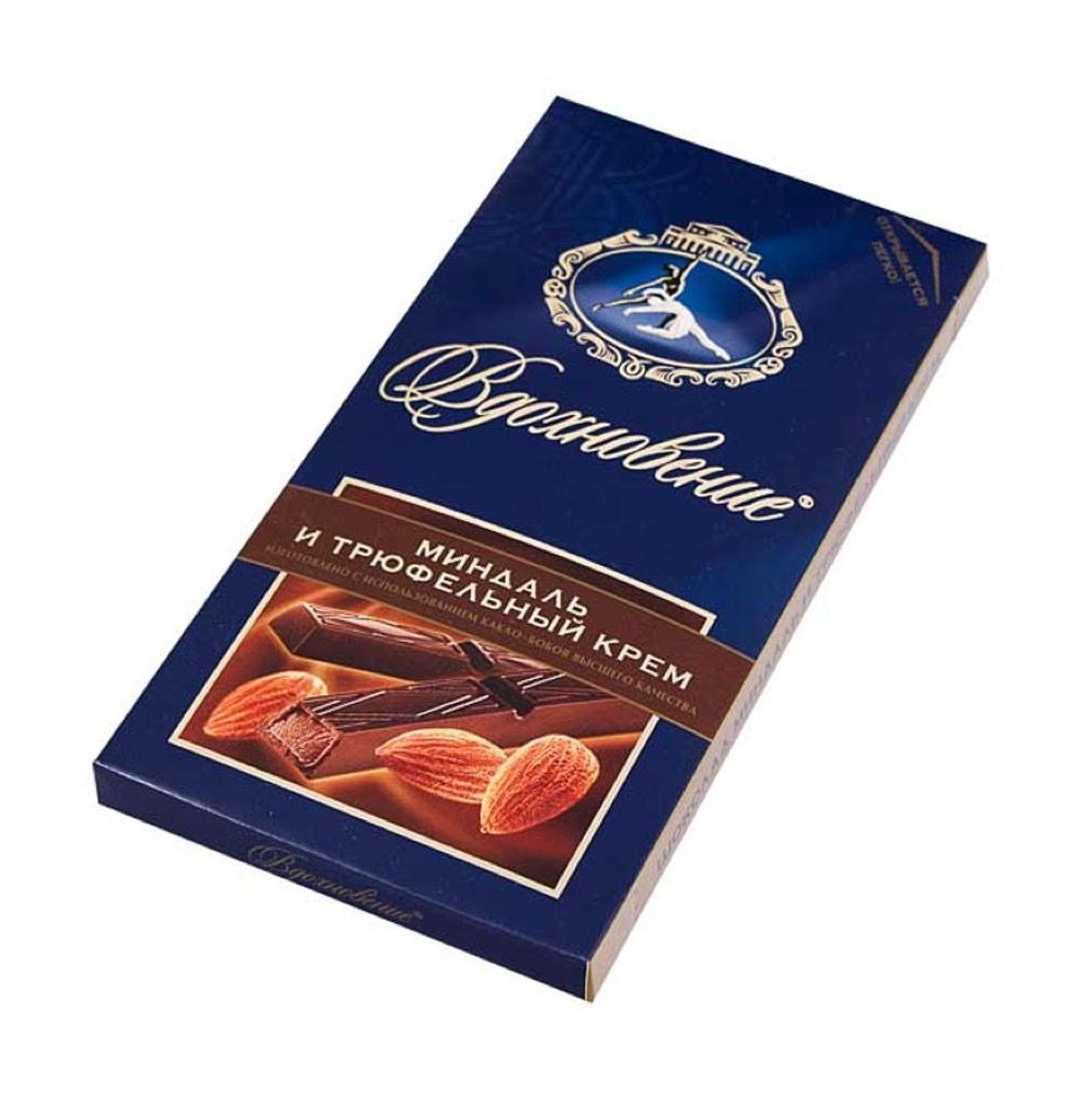 Вдохновение Шоколад Вдохновение, Миндаль и трюфельный крем, 100 г ...