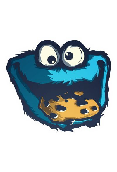 Наклейка на авто Cookie monster/ Улица Сезам #1